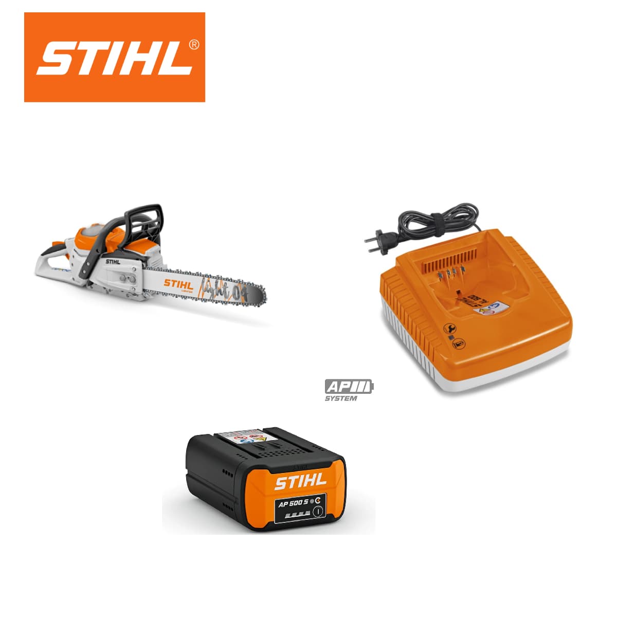 STIHL aku Pila/Motorka 36V + 2 baterije + punjač - ORG